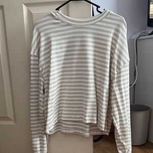 Daily Drills Striped Long Sleeve Top